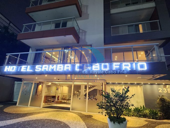 COD 1299 – Venda de Loft no Hotel Samba no Bairro Passagem em Cabo Frio